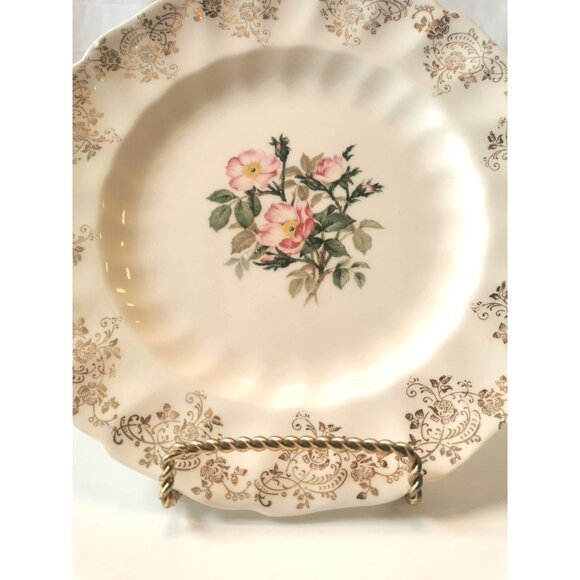 Plate made by Johnson Brothers USA Decorated by Sovereign Potters Canada ci 1959 - Picture 3 of 9